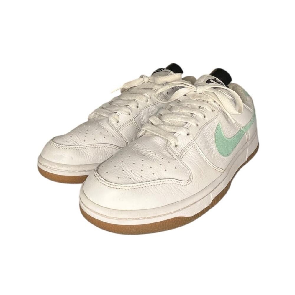 Mens Nike Dunk Low Retro Sneakers White Mint Gum Size 10 B37 - Picture 2 of 6
